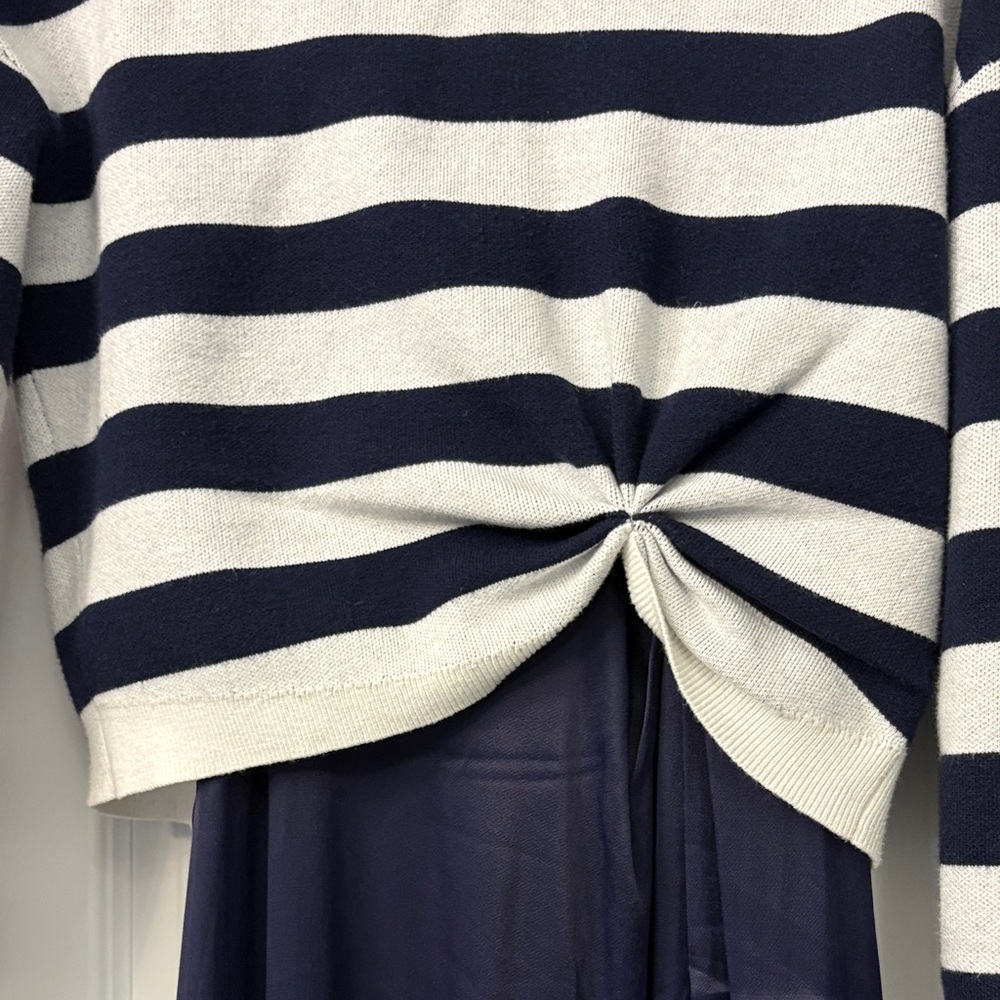 Navy Blue Anthropologie Twofer Dress and Top - Picture 5 of 10
